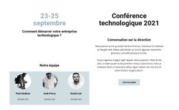 Conférence Technologique 2021 – Outil De Création De Sites Web Facile À Utiliser