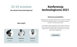 Konferencja Technologiczna 2021 - Makieta Projektu Strony Internetowej