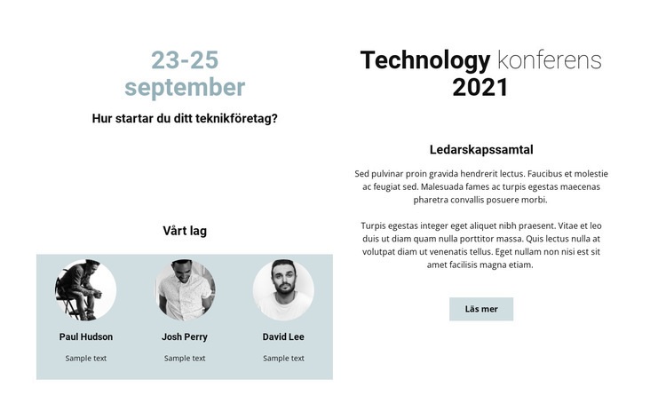 Teknikkonferens 2021 HTML-mall