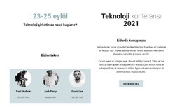 Teknoloji Konferansı 2021 - Kullanımı Kolay Web Sitesi Oluşturucu