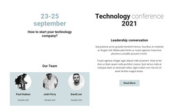 Download WordPress Theme For Technology Conference 2021