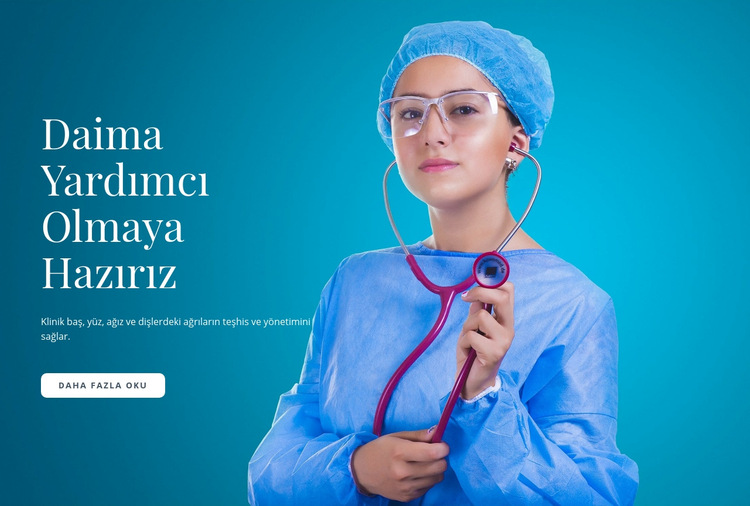 Hızlı Tıbbi Bakım Web Sitesi Şablonu