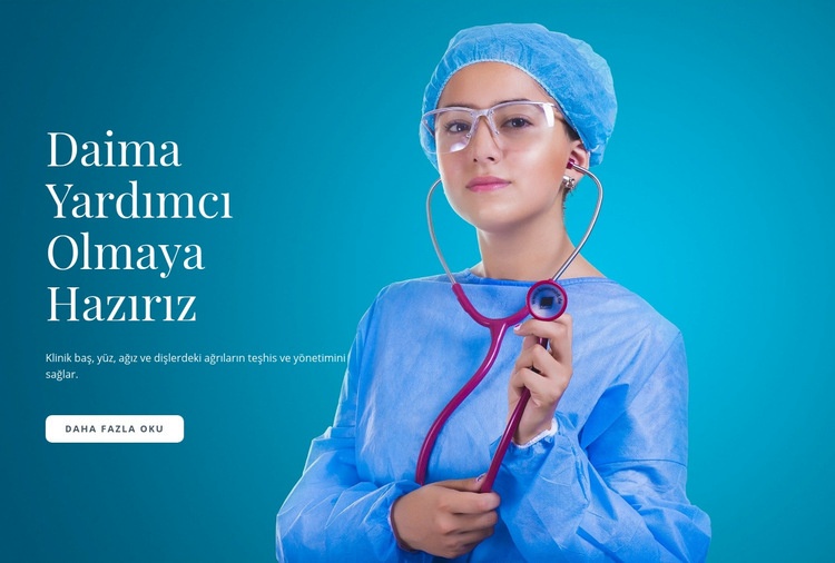 Hızlı Tıbbi Bakım Web sitesi tasarımı