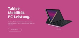 Mobilität Digitaler Tablets Zielseitenvorlage