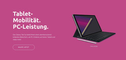 Webseite Für Mobilität Digitaler Tablets