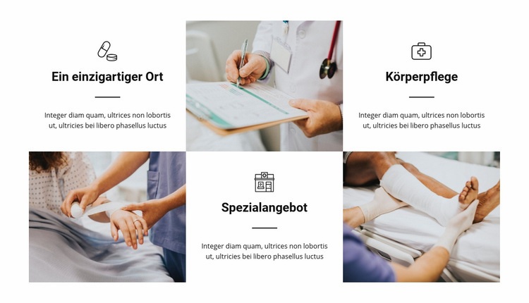 Die Vorteile unseres Krankenhauses HTML Website Builder