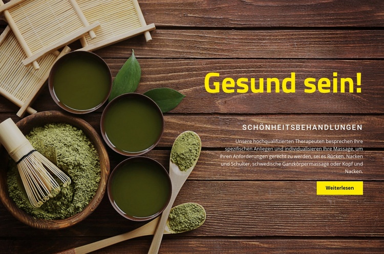 Gesundheitsbehandlungen HTML5-Vorlage