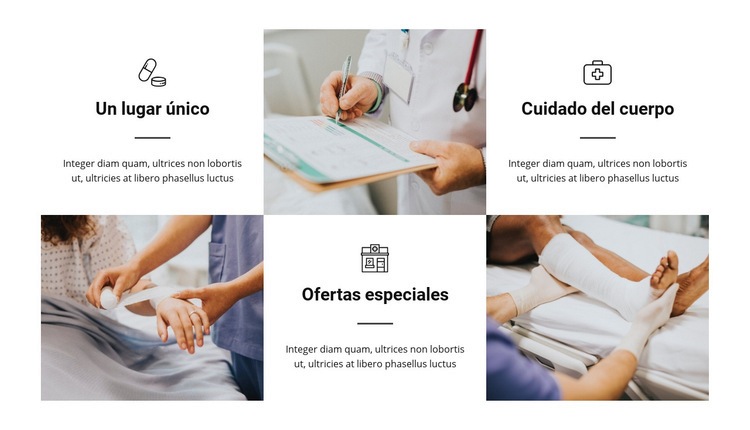 Las ventajas de nuestro hospital Plantilla HTML5