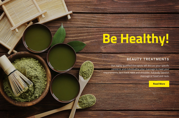 Health treatments Homepage Design