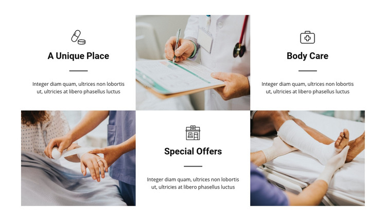 The advantages of our hospital Homepage Design