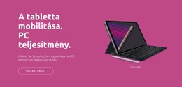 Többcélú Webhelytervezés Digitális Táblagép Mobilitás Számára