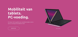 WordPress-Site Voor Mobiliteit Van Digitale Tablets