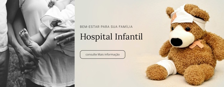 Hospital infantil Construtor de sites HTML