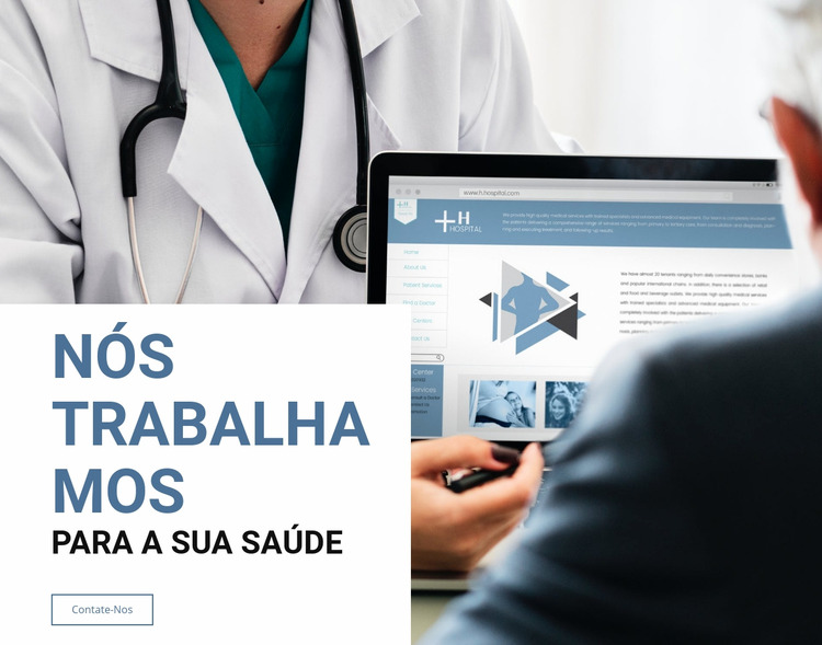 Nós trabalhamos para você Template Joomla