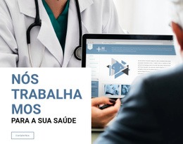 Nós Trabalhamos Para Você – Página De Destino Responsiva