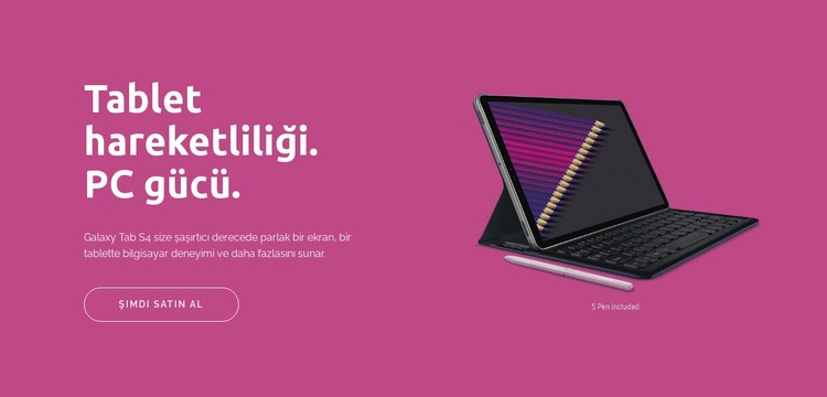 Dijital tablet mobilitesi Html Web Sitesi Oluşturucu