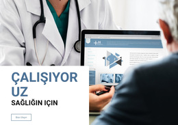 Senin Için Çalışıyoruz - Açılış Sayfası Şablonu