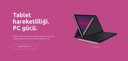 Dijital Tablet Mobilitesi Için Çok Amaçlı Web Sitesi Tasarımı