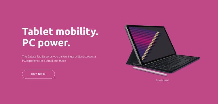 Digital tablet mobility Website Design