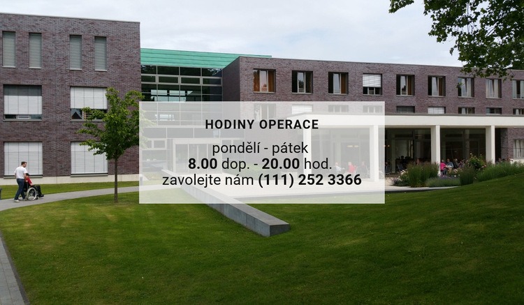 Hodiny operace Šablona