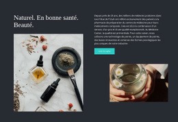 Naturel, Sain, Beauté - HTML Layout Builder