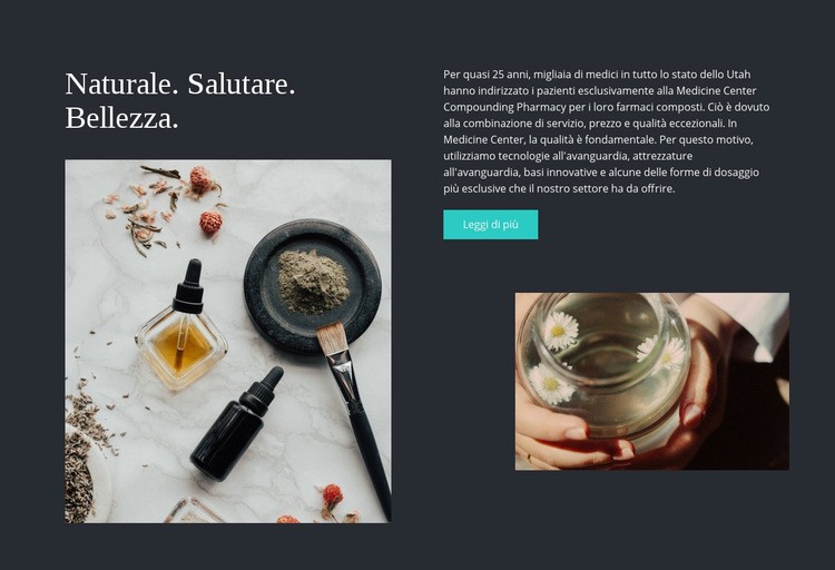 Naturale, sano, bello Modelli di Website Builder