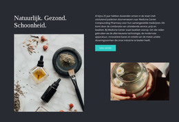 Natuurlijk, Gezond, Schoonheid - HTML- En CSS-Sjabloon