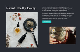 Multipurpose Website Builder For Natural, Healthy, Beauty