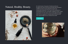 Free WordPress Theme For Natural, Healthy, Beauty