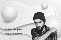Web Designer And His Work CSS Template