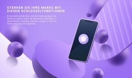 Entwicklung Mobiler Anwendungen – Webdesign-Mockup