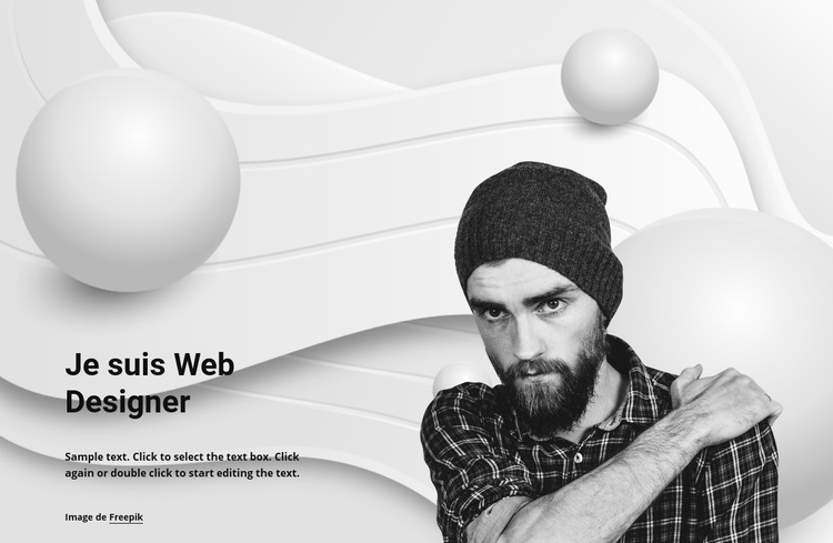 Webdesigner et son travail Modèle de site Web