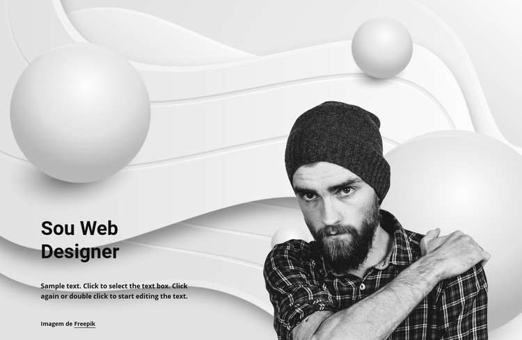 Web designer e seu trabalho Modelo HTML5