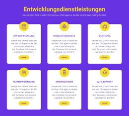 Benutzerdefinierte Anwendungsentwicklung - HTML-Vorlage Für Eine Seite