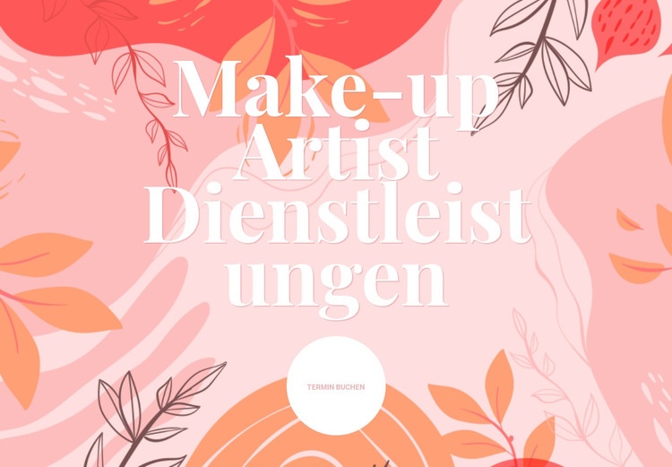 Blumenhintergrund Website-Modell