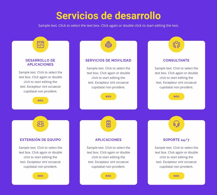 Desarrollo de aplicaciones personalizadas Plantilla HTML5