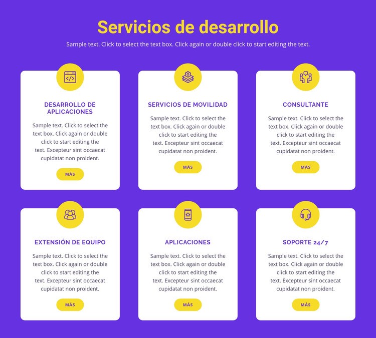 Desarrollo de aplicaciones personalizadas Plantilla