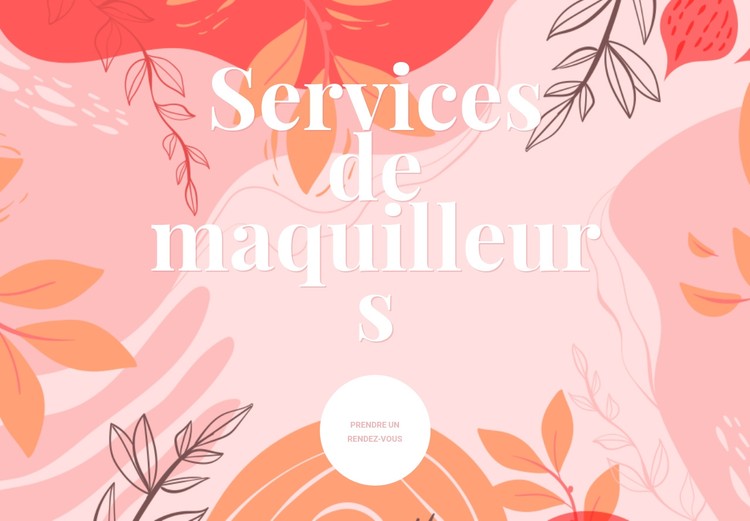 Fond de fleur Modèle CSS