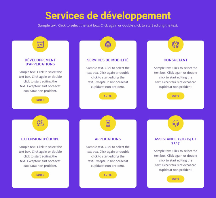 Développement d'applications personnalisées Modèle Joomla