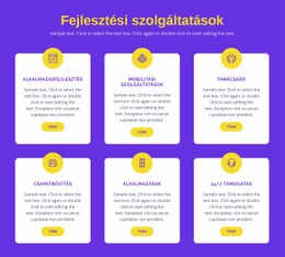 Egyedi Alkalmazásfejlesztés - Egyszerű Webhelysablon