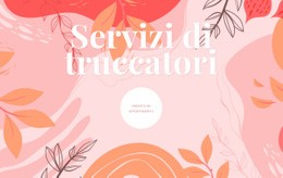 Generatore Di Mockup Di Siti Web Per Sfondo Di Fiori