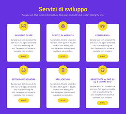 Pagina HTML Per Sviluppo Di Applicazioni Personalizzate