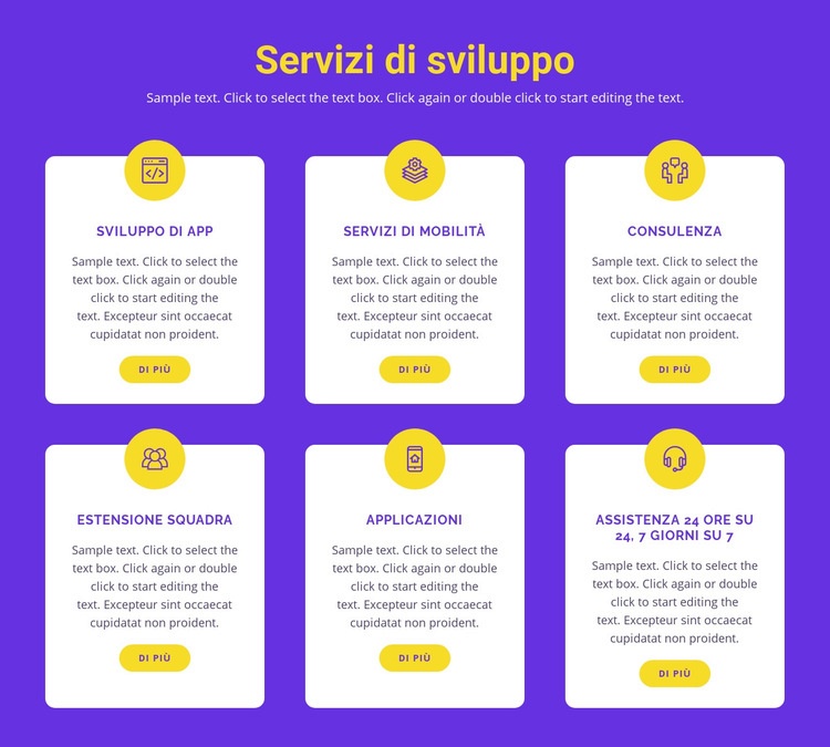 Sviluppo di applicazioni personalizzate Pagina di destinazione