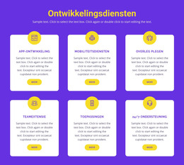 HTML-Pagina Voor Ontwikkeling Van Applicaties Op Maat