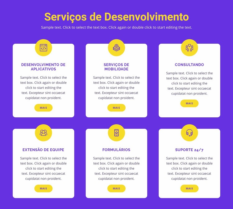 Desenvolvimento de aplicativos personalizados Design do site