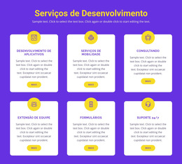 Desenvolvimento De Aplicativos Personalizados - Modelo De Site Simples