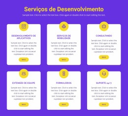 Desenvolvimento De Aplicativos Personalizados - Página De Destino Para Celular