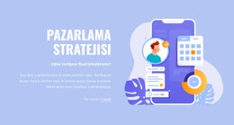Metin Ve Illüstrasyon Ücretsiz CSS Web Sitesi Şablonu