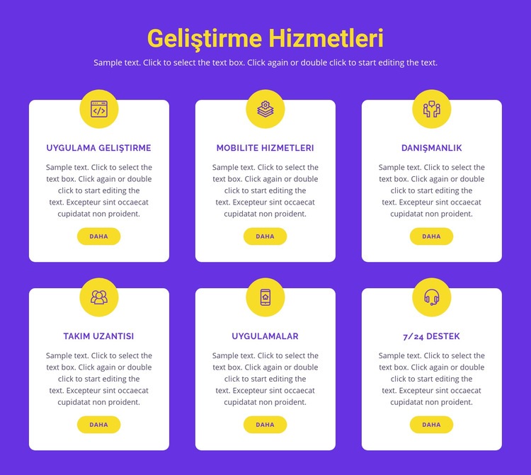 Özel uygulama geliştirme Html Web Sitesi Oluşturucu