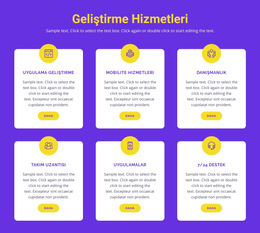 Özel Uygulama Geliştirme - Basit Web Sitesi Şablonu